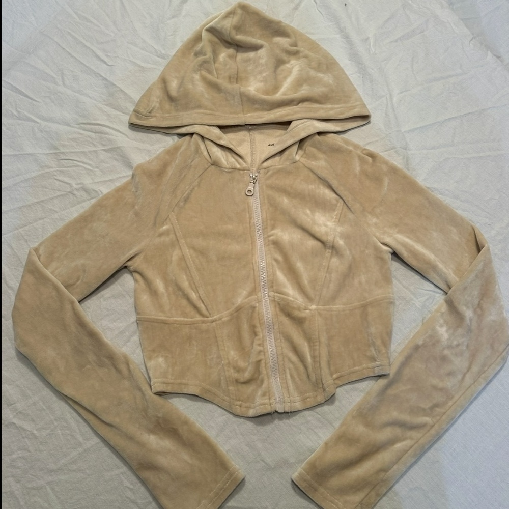 Urban Outfitters Champagne Velour Sweatsuit